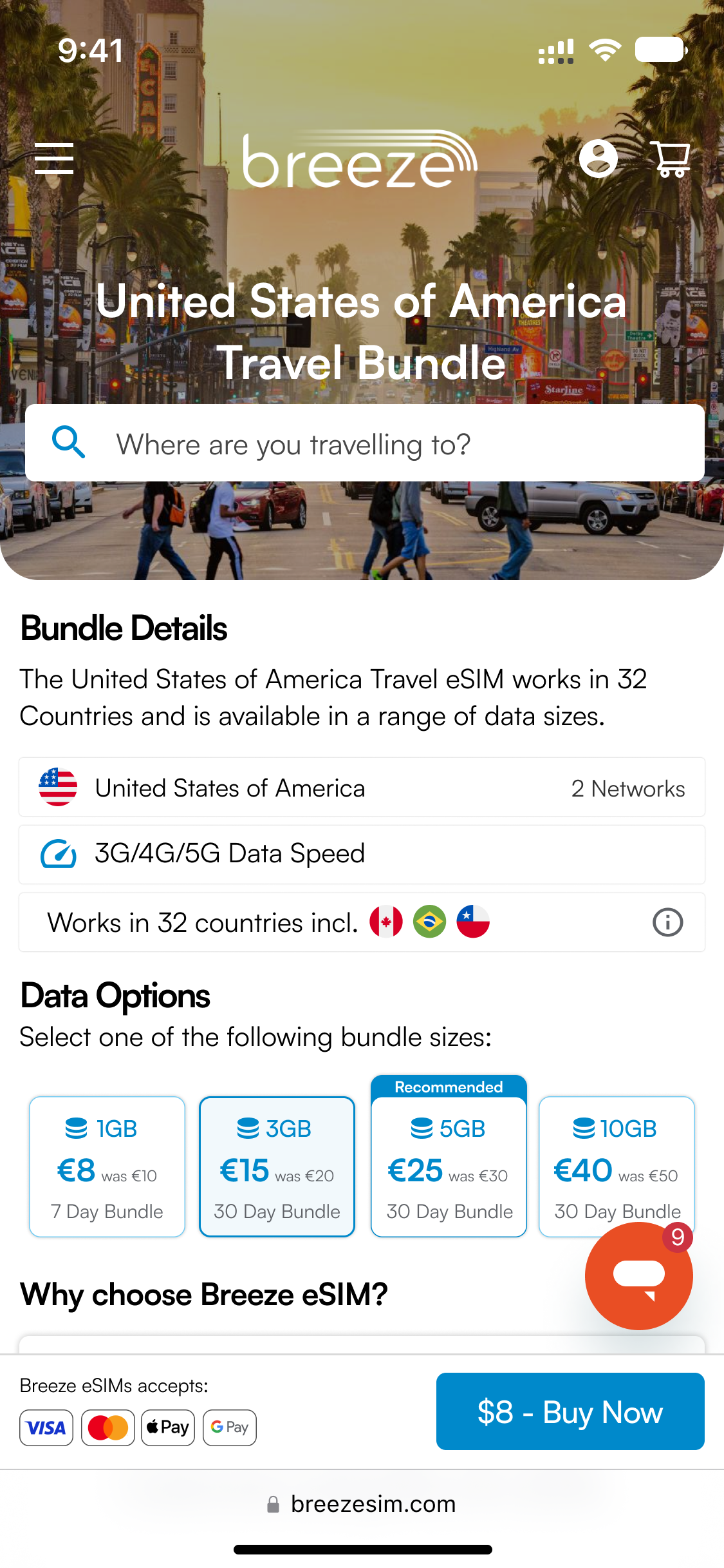 Why Breeze is the perfect travel eSIM